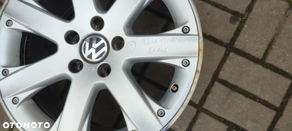 FELGI ALUMNIOWE 5x112 7,5Jx17 CALI ET47 3C0601025K BBS VW PASSAT TOURAN CADDY GOLF SEAT SKODA AUDI KOMPLET 4 SZTUKI - 3