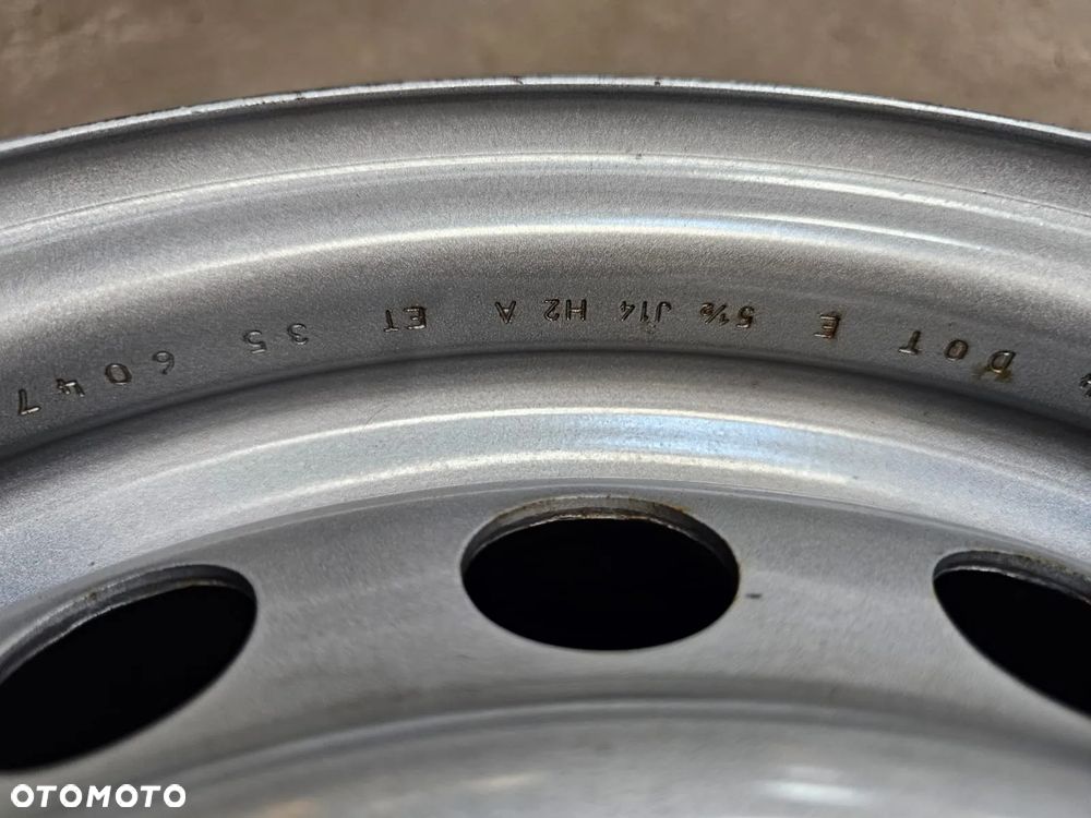 (V25) Felga stalowa 14'' Volkswagen Caddy Passat Golf II III UP! Skoda Citigo Seat Mii / Przyczepa Laweta / 5,5Jx14 ET35 4x100 - 2