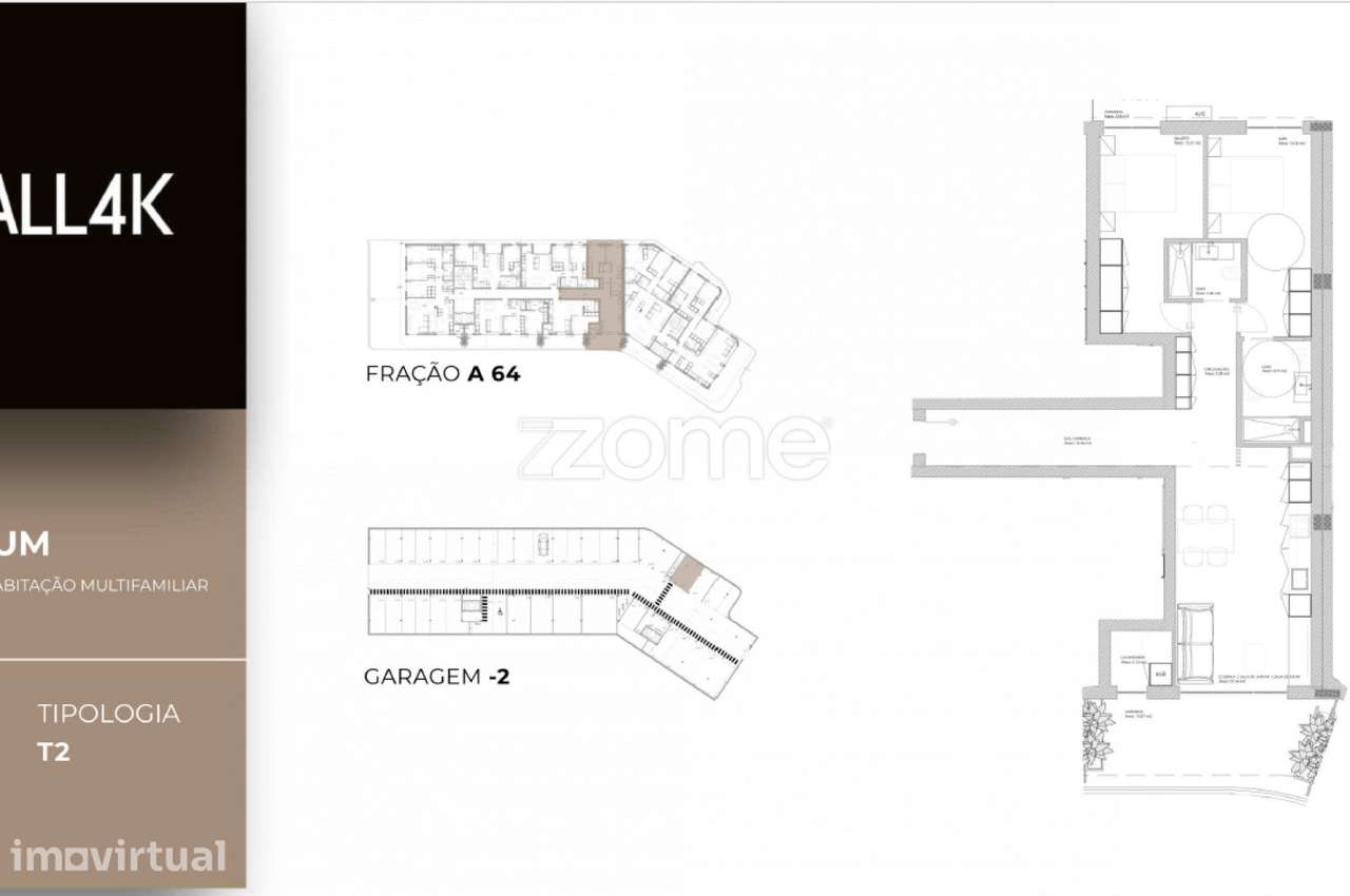 Apartamento T2 em construção em Oliveira do Douro, Vila Nova de Gai... - Grande imagem: 2/15