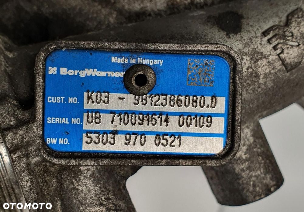 TURBOSPRĘŻARKA TURBINA PEUGEOT BOXER III 2.0 BlueHDI 53031015182 - 7