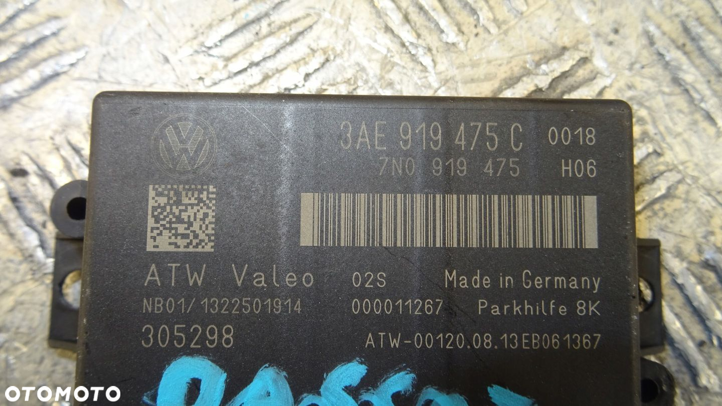 MODUŁ PARKOWANIA PDC VW PASSAT B7 10- 3AE919475C - 2