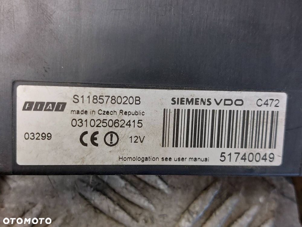 ZESTAW STARTOWY FIAT PANDA II IAW5AFSM 55192634 51740049 61027500 - 6