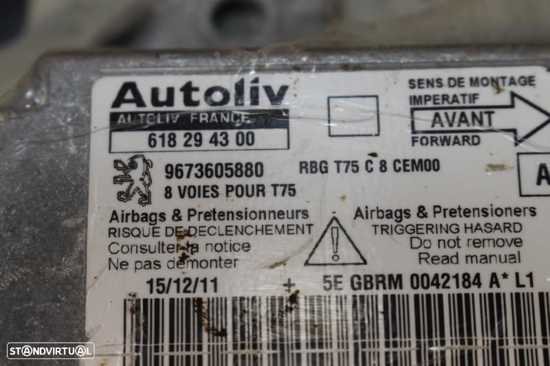 Centralina De Airbags Peugeot Rcz  9673605880 / 96 736 058 80 - 2