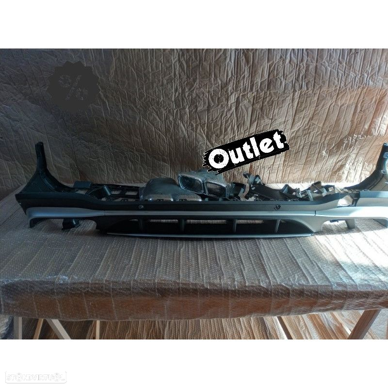 C012135C1 DIFUSOR MERCEDES CLASSE GLC X253 15-18 LOOK AMG GLC63 + PONTAS DE ESCA - 6