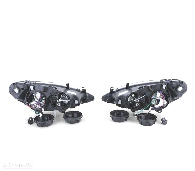 FARÓIS PARA PEUGEOT 307 01-05 FUNDO PRETO - 2