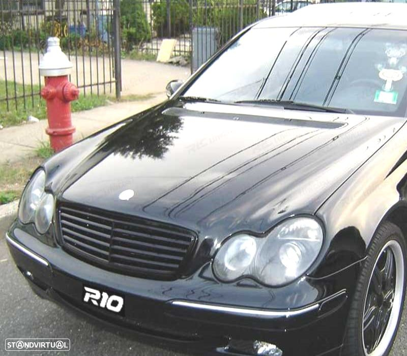 FARÓIS COM PROJETOR PARA MERCEDES CLASSE C W203 00-04 PRETO - 2
