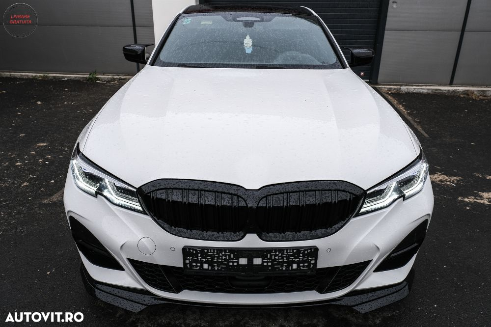 Capace oglinzi BMW 3 Series G20 G21 G28 (2017-up) M Sport Design Negru Lucios LHD- livrare gratuita - 11