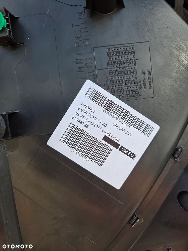 Tapicerka boczek drzwi lewe przód przednie Opel Insignia A Lift 22846586  tapicerka boczek drzwi lewy przod przedni Opel Insignia A Lift - 7