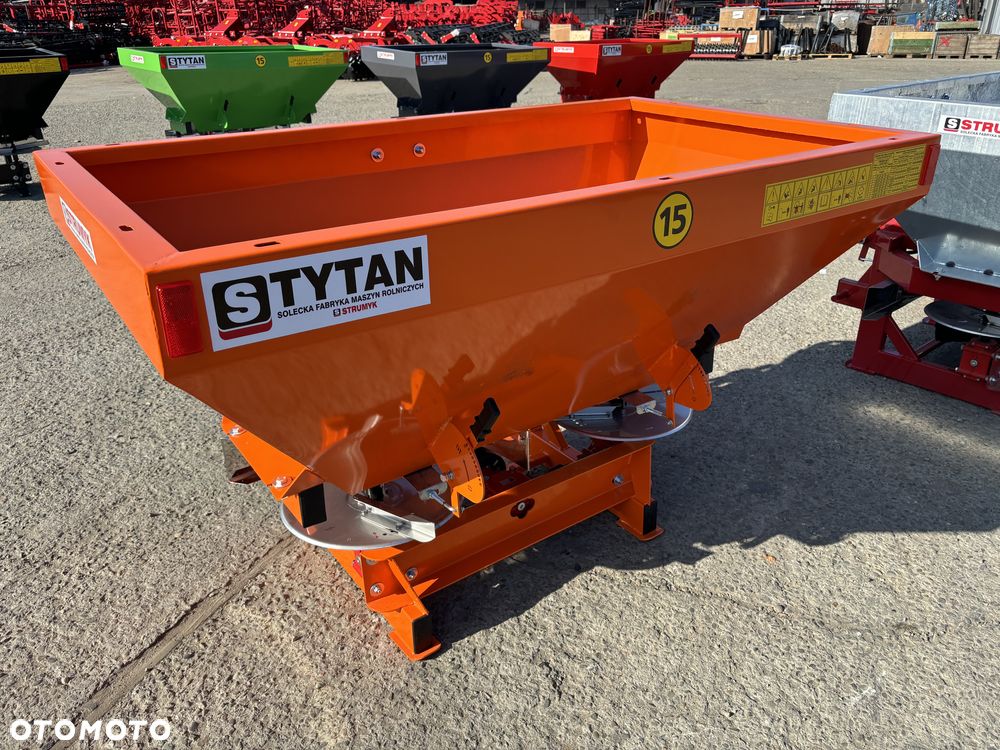 Dwutalerzowy rozsiewacz nawozów STRUMYK siewka do nawozu, siewnik 400-1200L sito/ tarcza z kwasówki/ przekładnia aluminiowa/ plandeka / sito - 4
