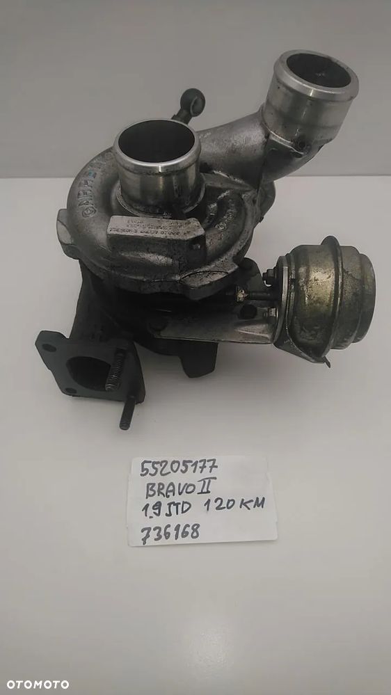 TURBINA 1.9 JTD 118KM 120KM 192A8000 BRAVO II 55205177 736168 - 1