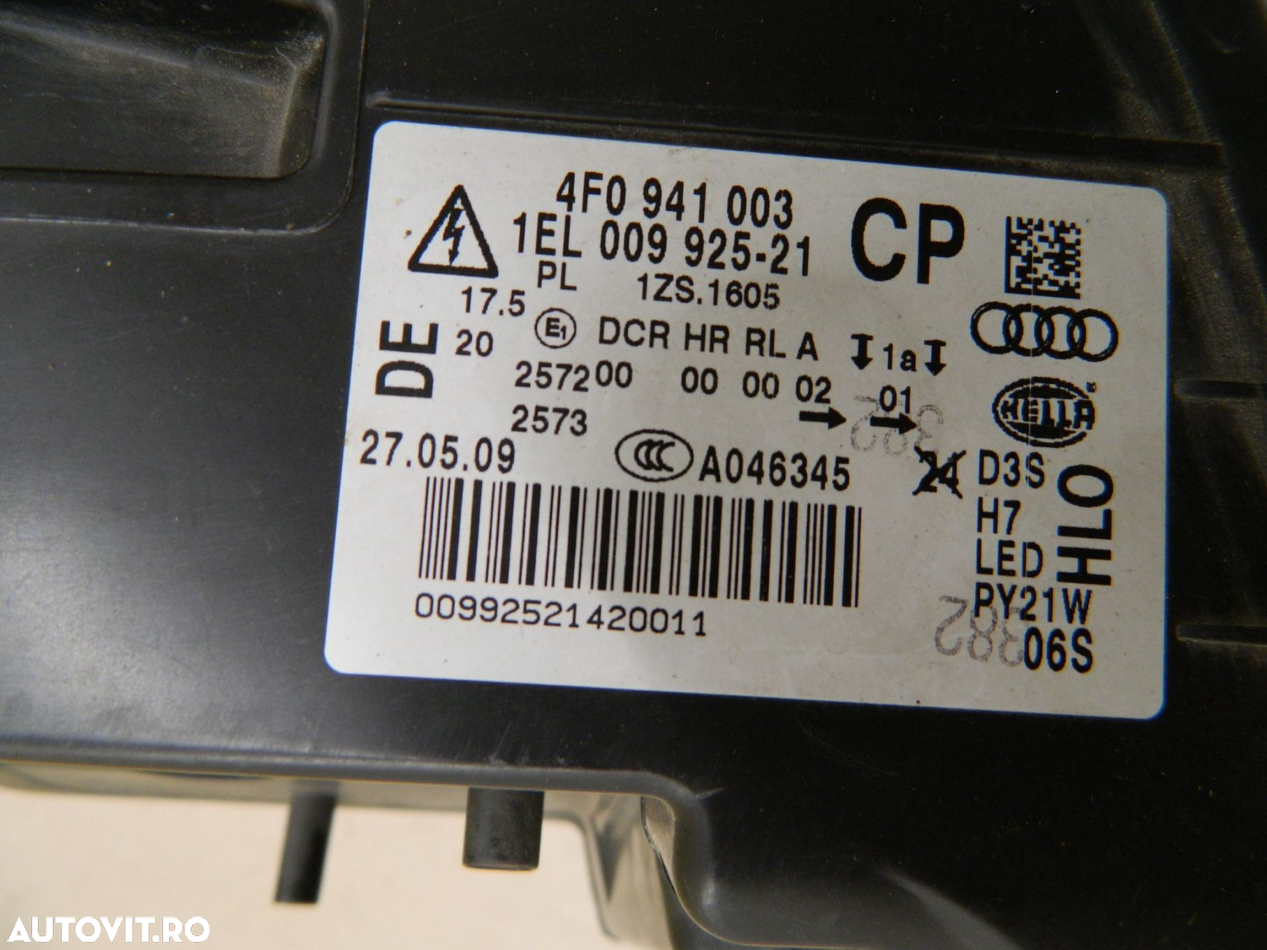 Far stanga Audi A6 4F facelift Xenon, 2009, 2010, 2011, cod origine 4F0941003. - 5
