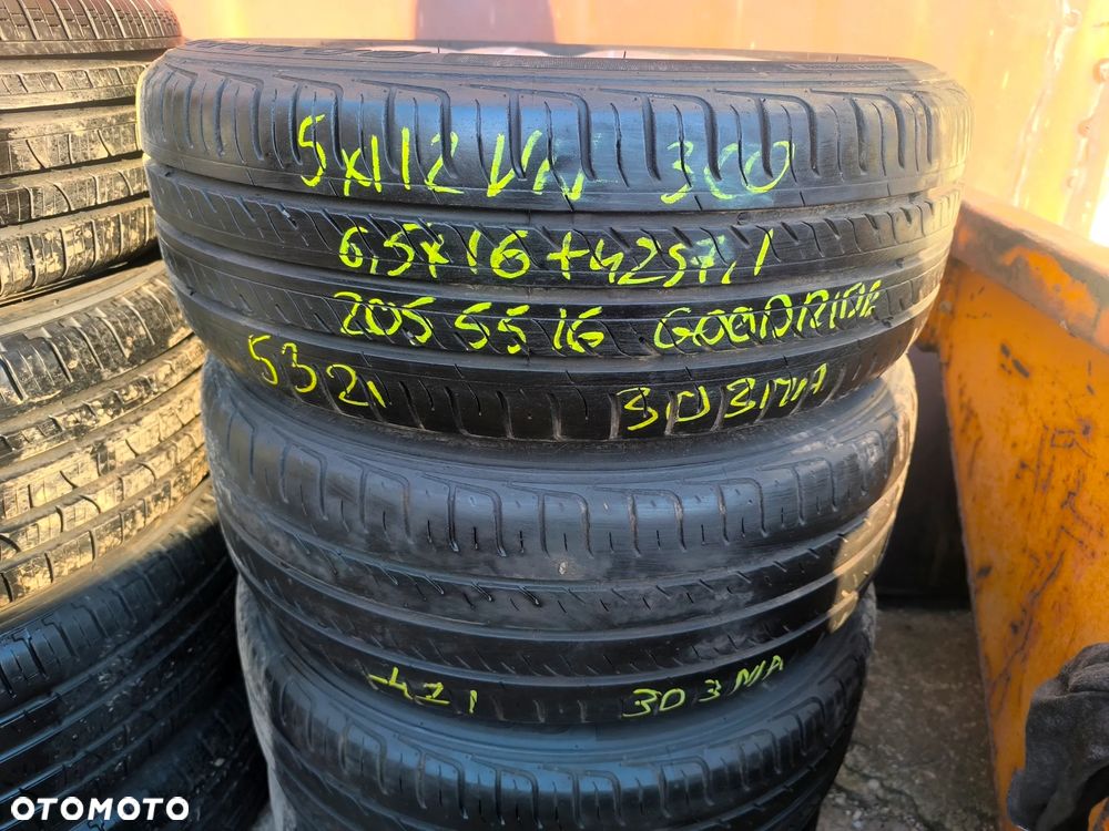 5x112 Felgi Aluminiowe Alufelgi 16 Koła Letnie Lato VW PASSAT B5 B6 B7 GOLF 5 V VI 6 VII 7 TOURAN CADDY JETTA SHARAN AUDI SKODA SEAT 5,5mm Legnica ALU-RAD 205/55 - 8