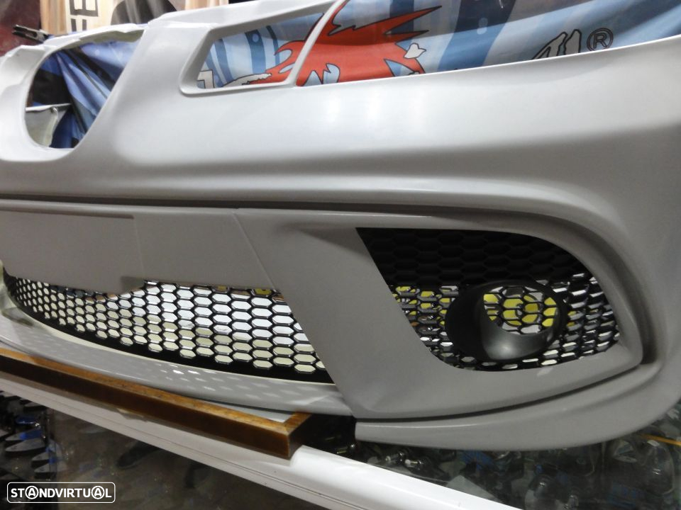 Para-choques frontal Seat ibiza 6L aerodinâmico em fibra com rede em favo de mel - 6