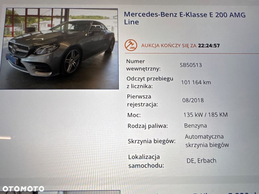 Mercedes-Benz Klasa E 220 d Cabrio 9G-TRONIC AMG Line - 35