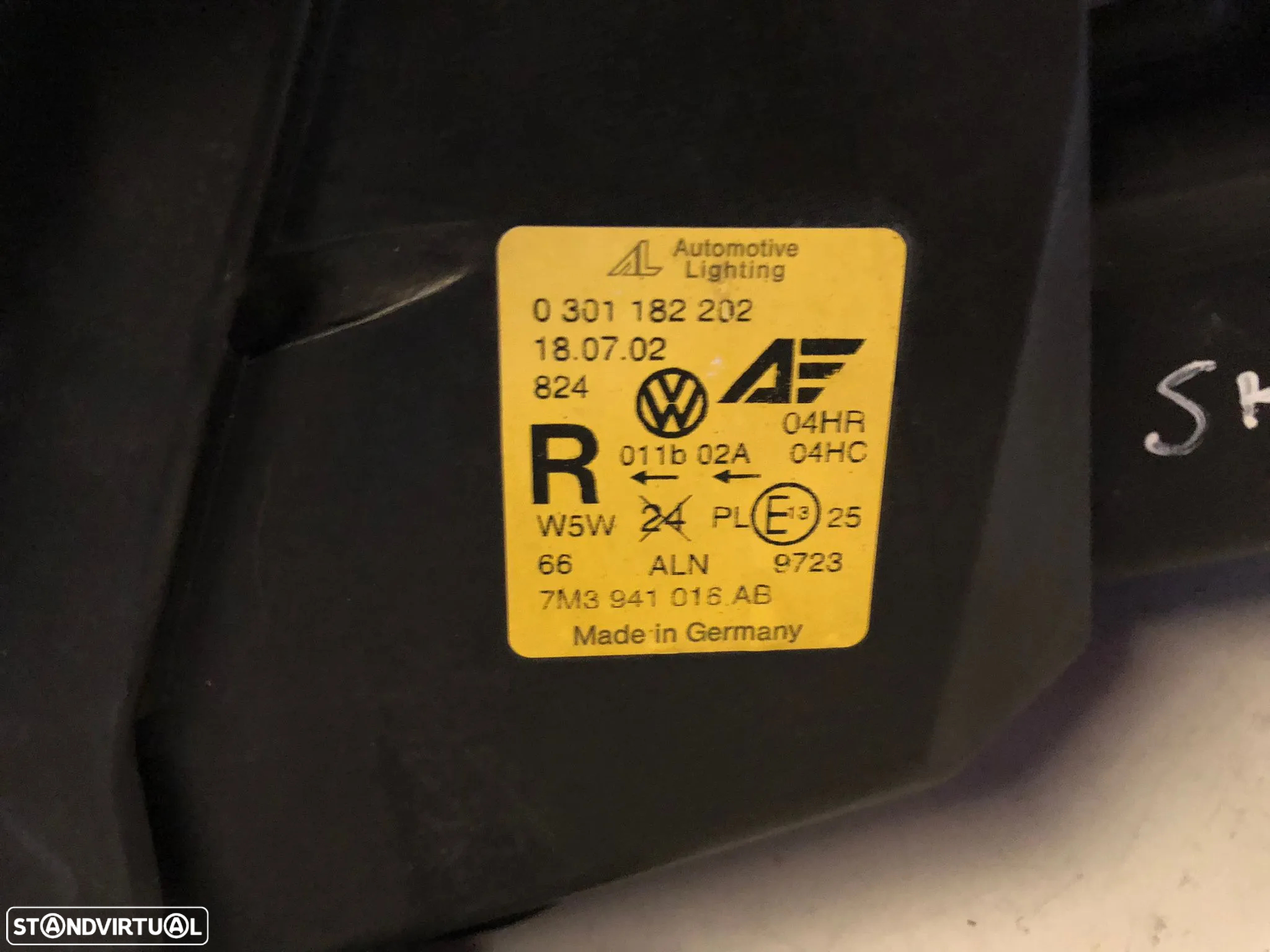 VW SHARAN 7M FAROL DIREITO - FF733 - 5