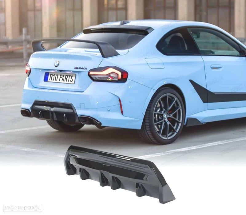 DIFUSOR BMW G42 22-24 LOOK M PERFORMANCE PRETO BRILHANTE - 1