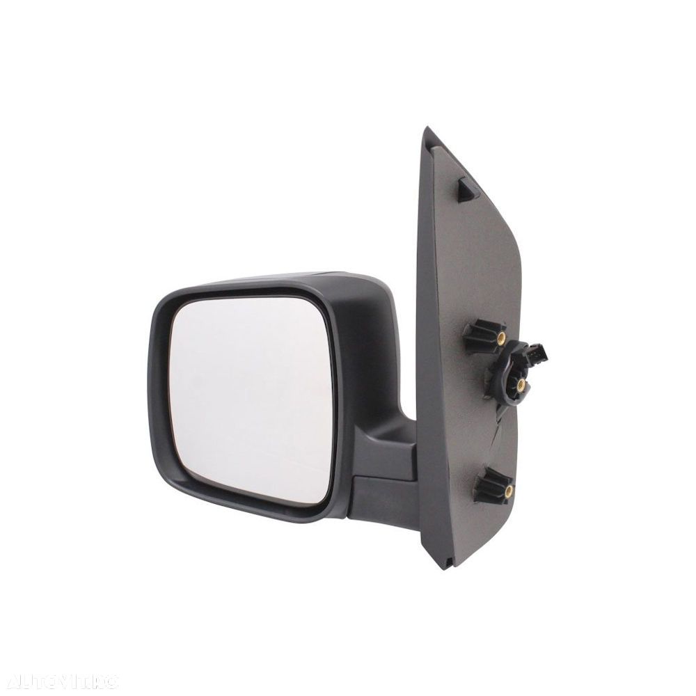 Oglinda exterioara Citroen Nemo (Aa), 10.2007-, Fiat Fiorino, 10.2007-, Peugeot Bipper, 10.2007-, stanga/dreapta, electrica, Cu incalzire, carcasa neagra, Convex, 735460571; 8153VJ; 8153VK 2391513E - 1
