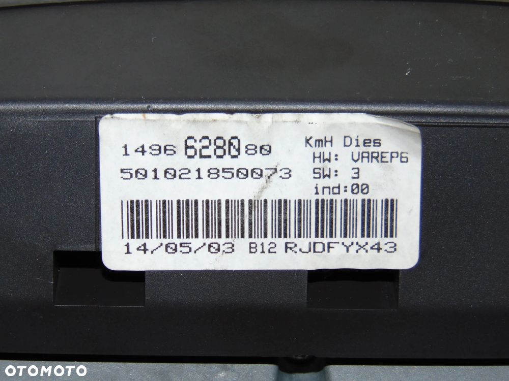 EUROPA licznik zegary 1496628080 Peugeot 807 Citroen C8 Fiat Ulysse Lancia Phedra diesel 2.2 JTD HDI - 9