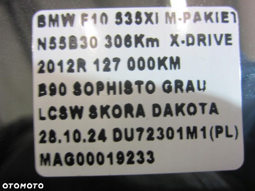 BMW F10 LUSTERKO PRAWE MPAKIET B90 SOPHISTO GRAU ASYSTENT 51167187432 - 14