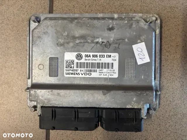 STEROWNIK KOMPUTER SILNIKA VOLKSWAGEN VW GOLF V 1.6 06A906033EM - 1