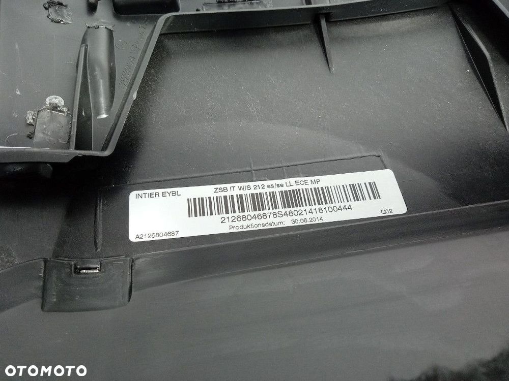 MERCEDES E KLASA W212 LIFT KONSOLA DESKA ROZDZIELCZA EUA2126804687 - 9