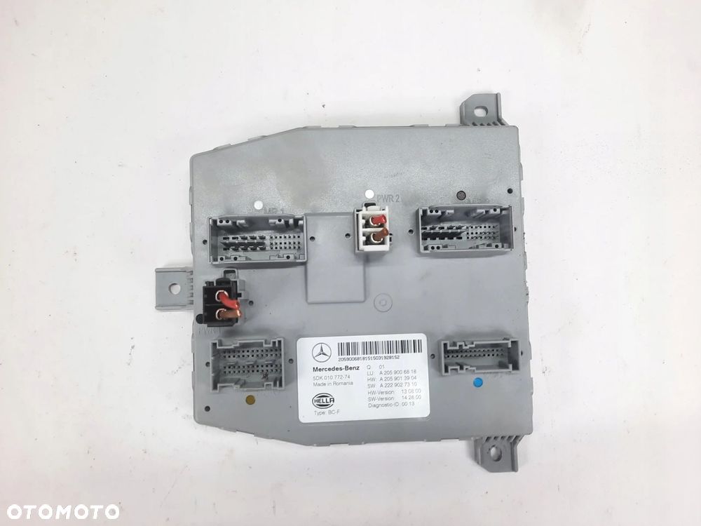 MERCEDES W205 C MODUŁ SAM IMMOBILIZERA A2059006818 - 3