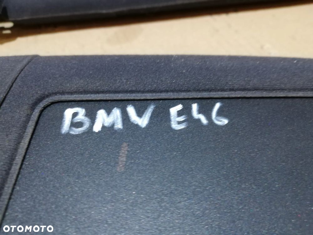BMW 3 E46 01-05 OSŁONA PRZECIWSŁONECZNA LEWA PRAWA KIEROWCY CZARNA - 3