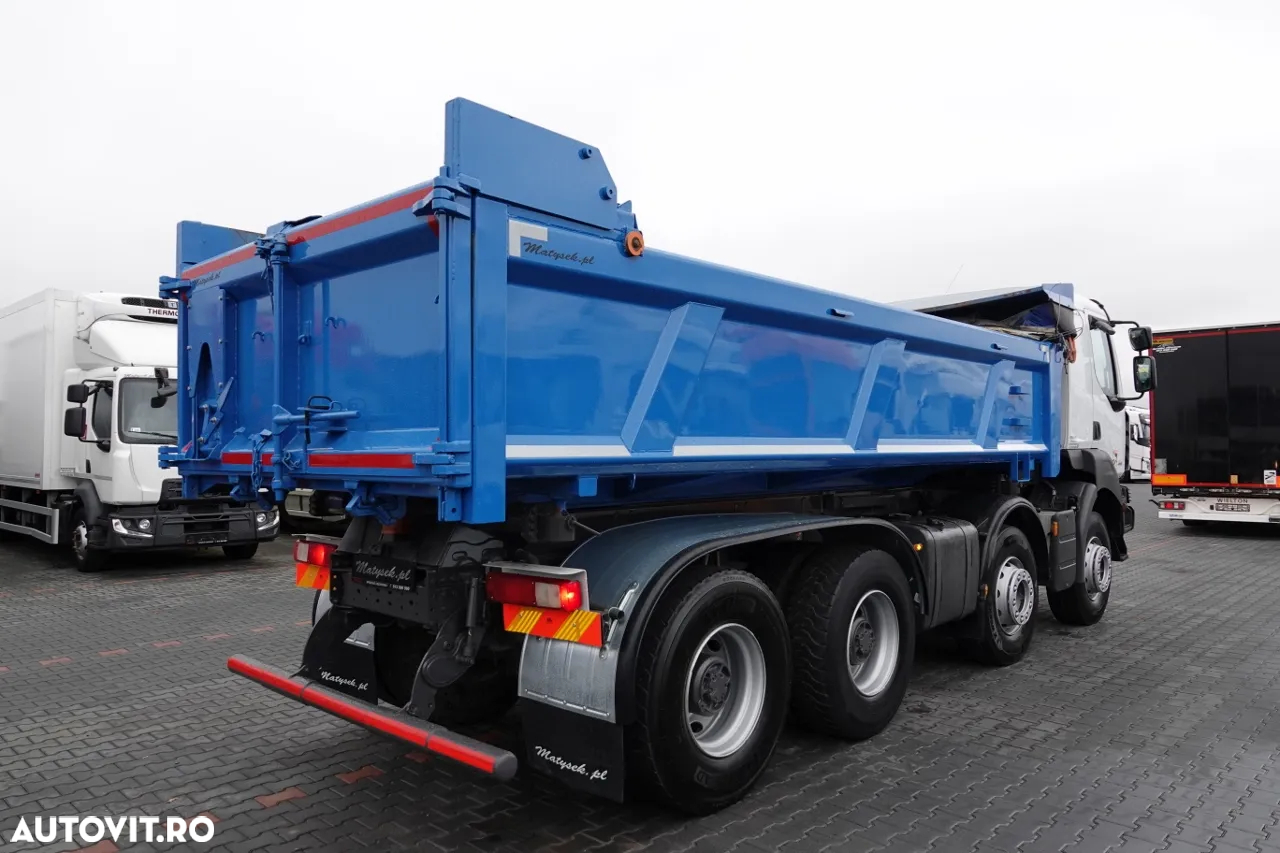 Renault KERAX 430 / 8x4 / BASCULANTE / HYDROBOARD / HYDROCLAP / BORDMATIC / EURO 5 EEV - 11
