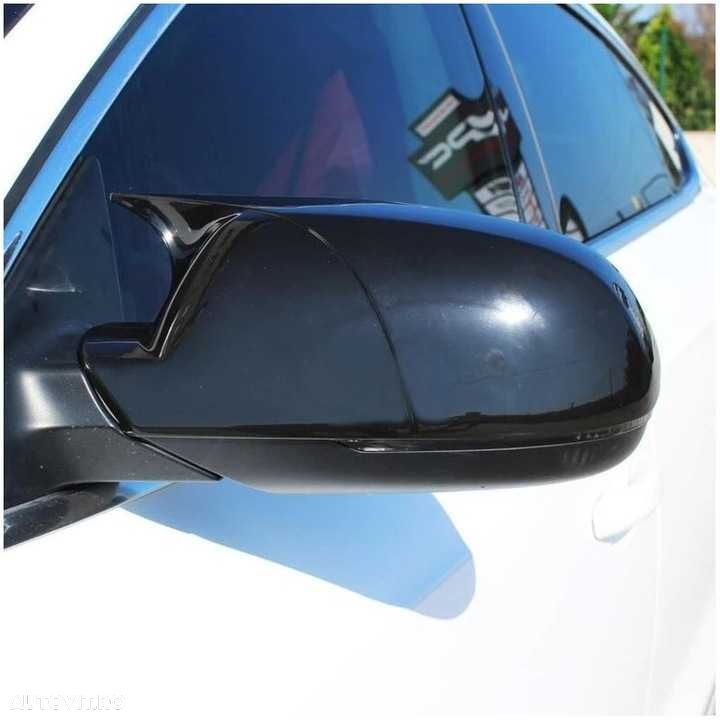 Set Capace Oglinzi Oglinda Batman Audi A4 B8 2009-2015, M Style, Negru Lucios - 6