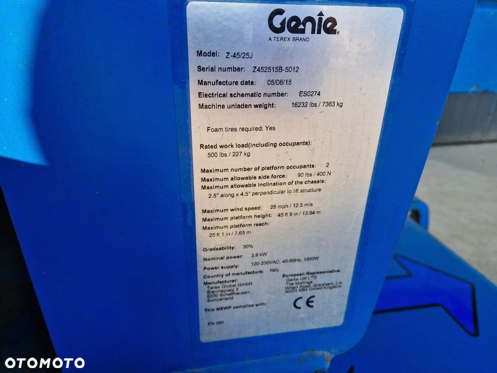 Genie Z-45/25 jak JLG 450AJ R410 - 9