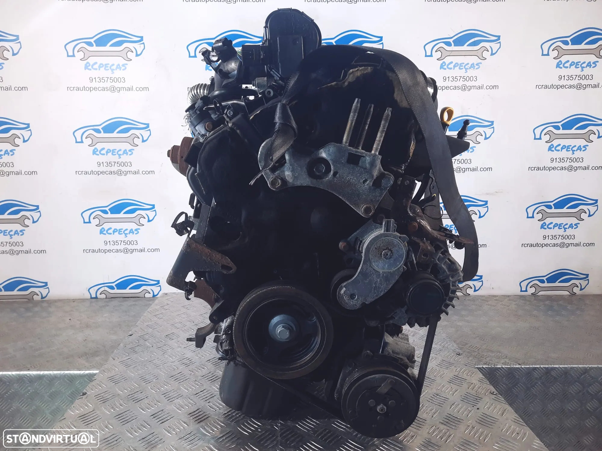 MOTOR COMPLETO 1.4 TDCI 8V 70CV KVJA FORD FIESTA V 5 MK5 FIESTA VI 6 MK6 MOTOR ARRANQUE BIMASSA ALTERNADOR COMPRESSOR AR CONDICIONADO BOMBA DIRECAO DIREÇÃO TURBO INJETOR INJETORES - 2