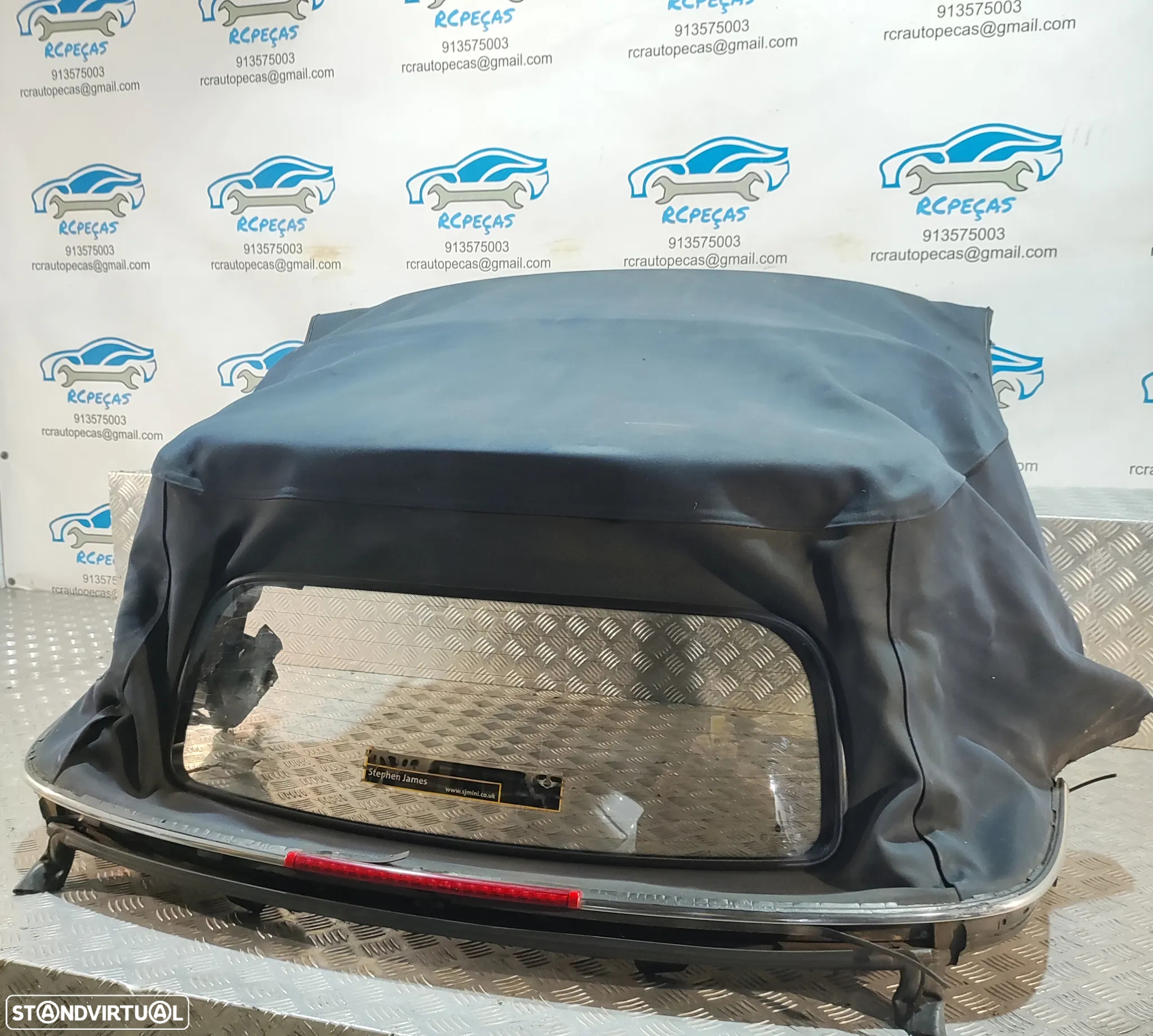 CAPOTA LONA AZUL ELETRICA MINI COOPER R52 CABRIO VIDRO AQUECIDO - 3