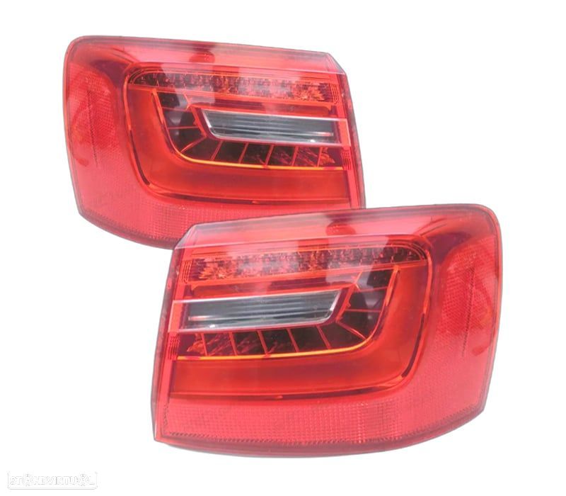 FAROLINS AUDI A6 AVANT 11-13 BRANCO LED VERMELHO - 1