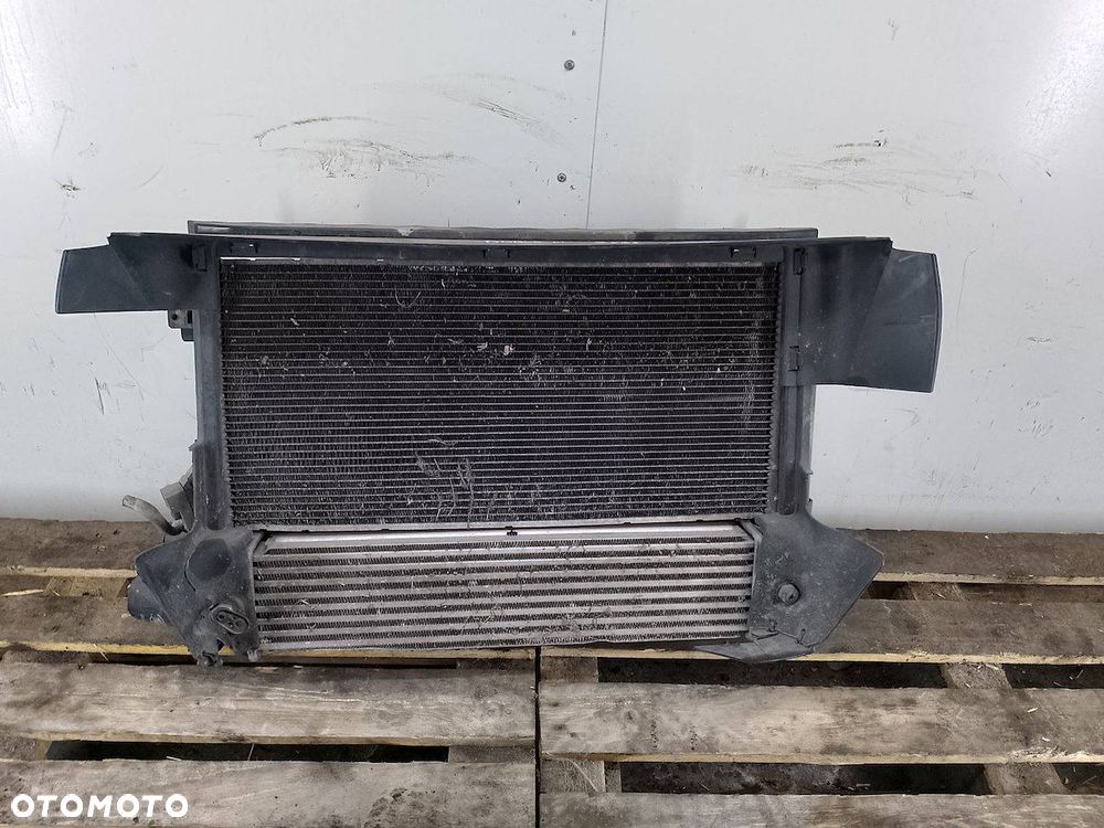 ZESTAW CHŁODNIC WODA KLIMA INTELCOOLER WENTYLATOR FIAT DOBLO II 518207190 - 7