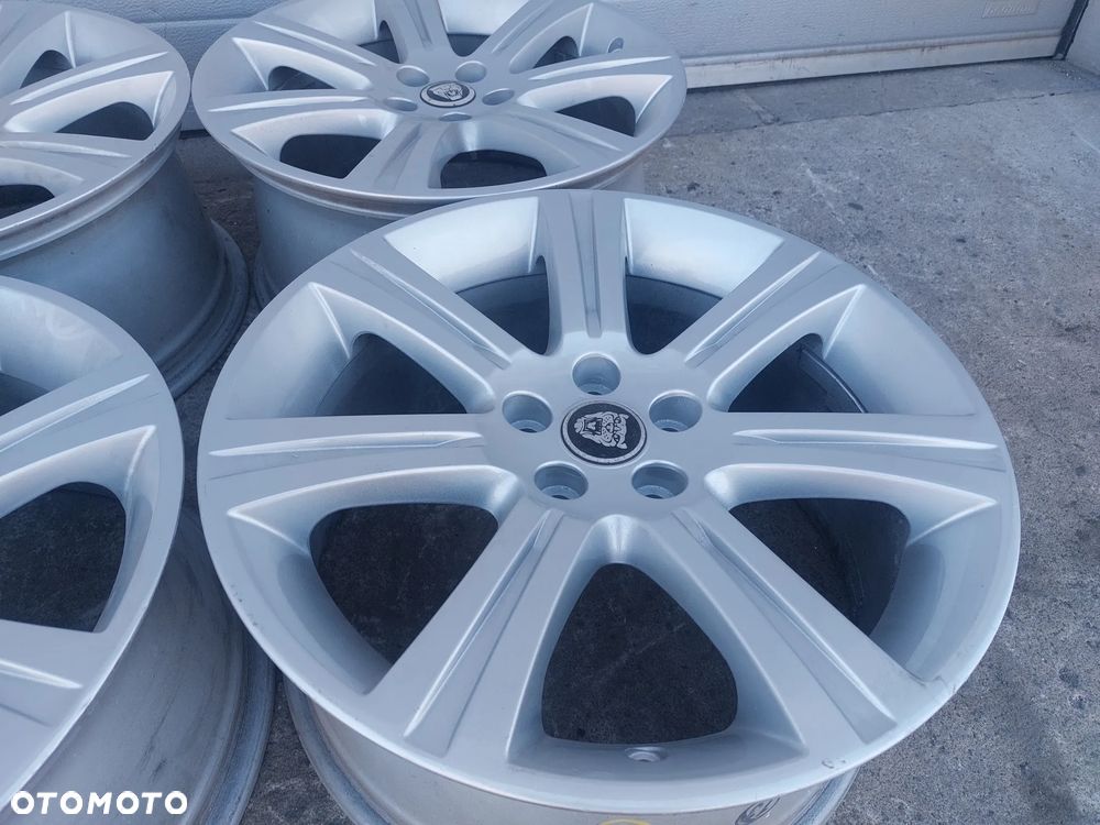 JAGUAR XF S-TYPE F PACE XE FELGI ALUMINIOWE R18 8.5J ET49 5X108 OE JAGUAR 6W83-1007-AB PROSTE! - 9
