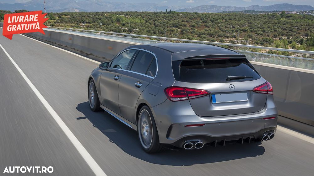 Difuzor Bara Spate Mercedes A-Class W177 Hatchback (2018-Up) Evacuari Crom- livrare gratuita - 11