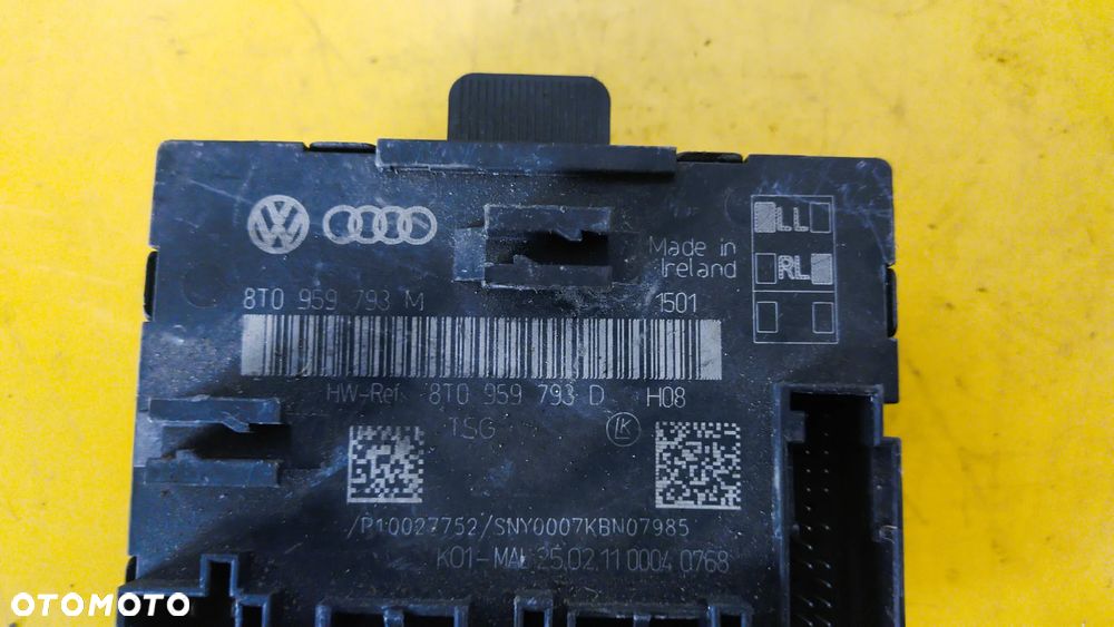 MODUŁ STEROWNIK DRZWI 8T0959793M VOLKSWAGEN AUDI SEAT SKODA - 2