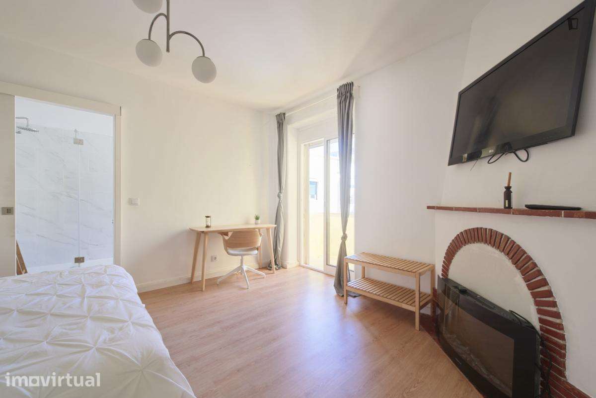 Quarto - localizado em Roma-Areeiro Lisbon - Grande imagem: 2/29