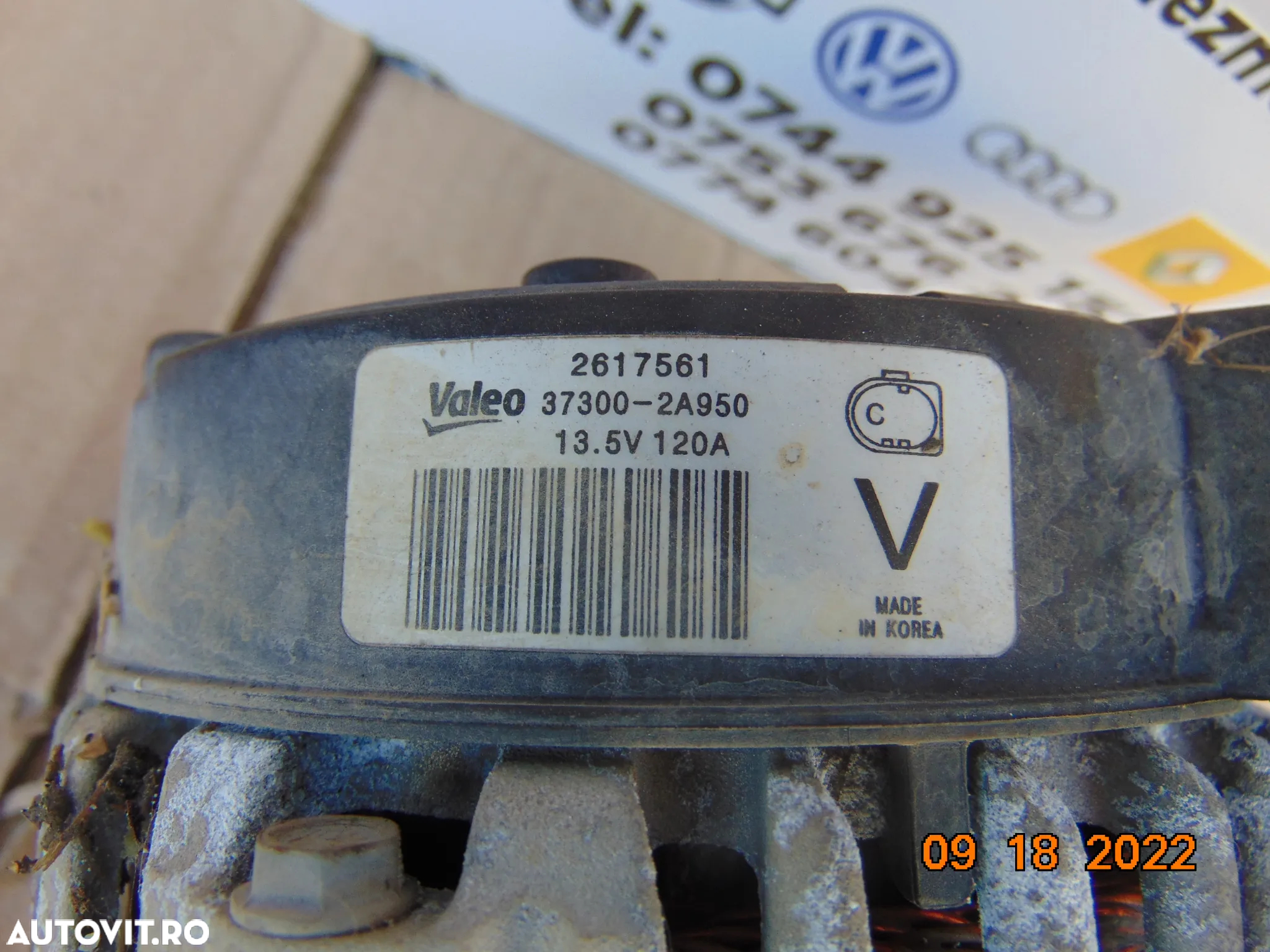 Alternator Kia 1.6crdi Soul Hyundai elantra i20 1.4crdi spotage tucson accent - 2