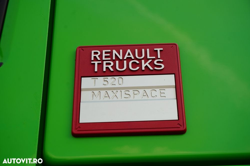 Renault T 520 / MAXISPACE / RETARDER / JANTE DIN ALIAJ / PIELE / EURO 6 - 23