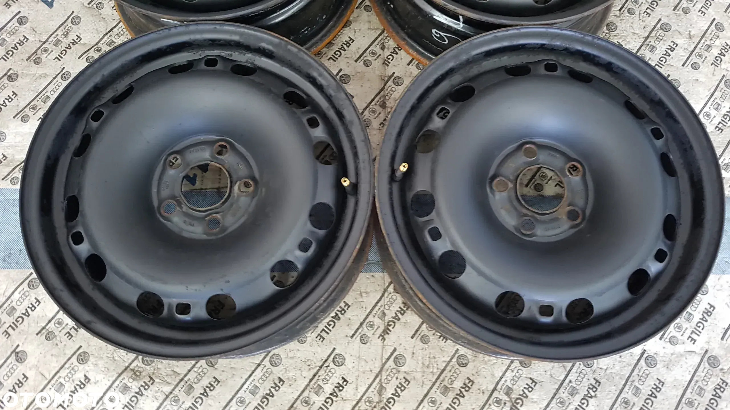 FELGI STALOWE VW  5X100 6JX15 ET43 VW POLO SKODA FABIA SEAT IBIZA - 3