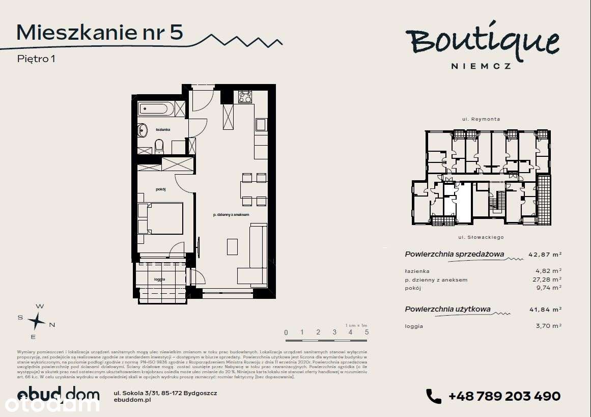 Mieszkanie 2 - pokojowe 42m2! TOP lokalizacja, bez PCC i pośredników