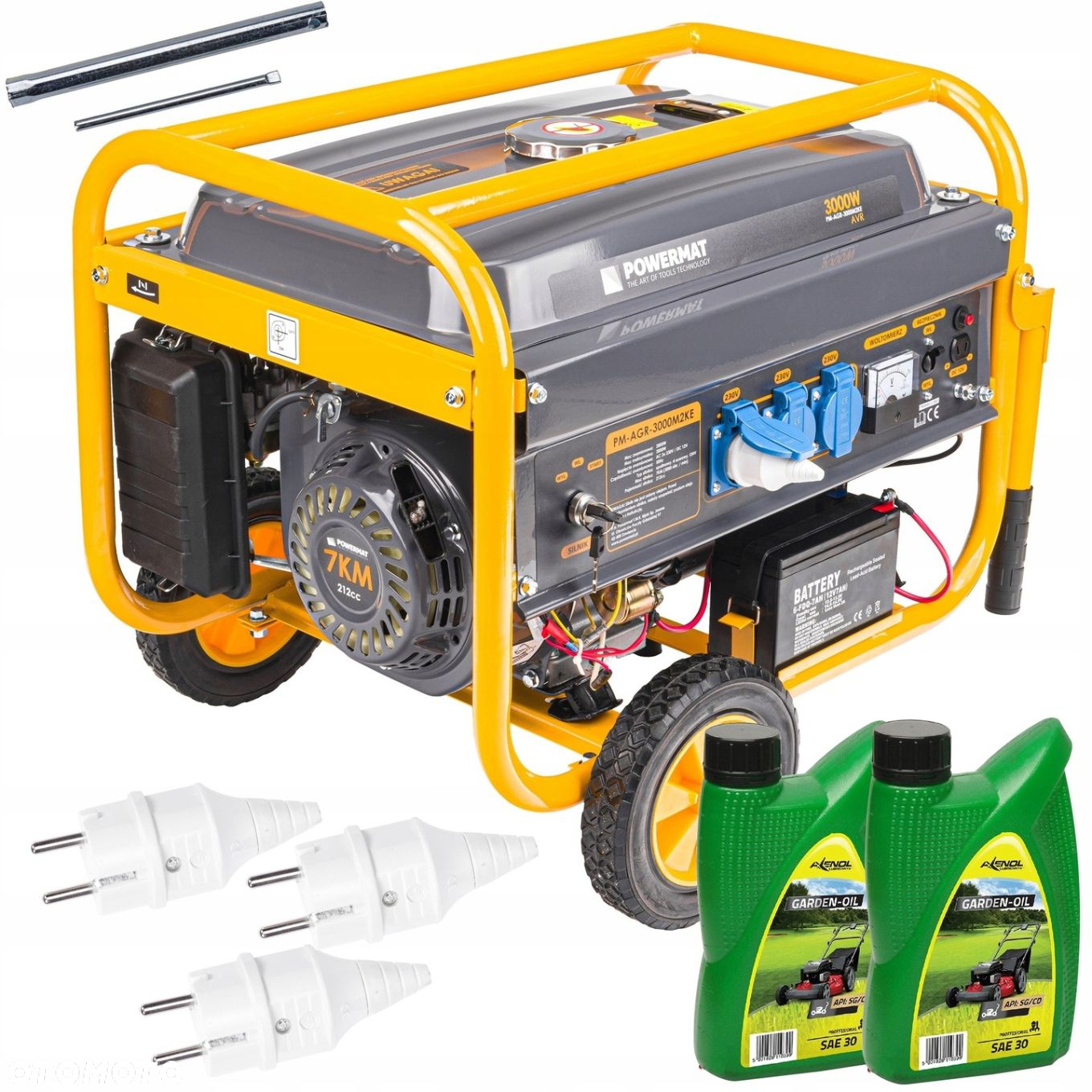 AGREGAT PRĄDOTWÓRCZY SPALINOWY 4-SUW 3000W AVR ROZRUCH AGR-3000M2KE 2x0,6L - 13