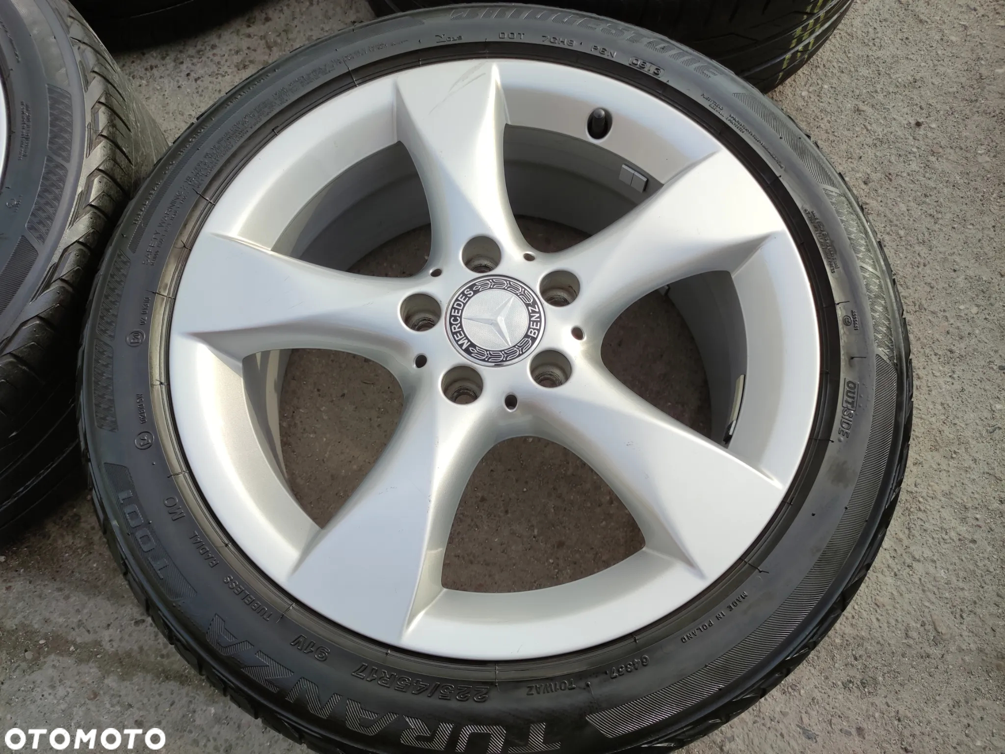 5x112 Felgi Aluminiowe Alufelgi 17 Mercedes Koła Letnie A klasa W176 W169 B W246 W245 CLA W117 A117 C W204 W205 Legnica ALU-RAD 225/45 - 5
