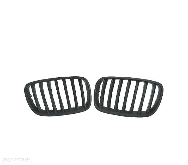 GRELHAS FRONTAIS BMW X5 E70 X6 07-14 PRETAS - 6