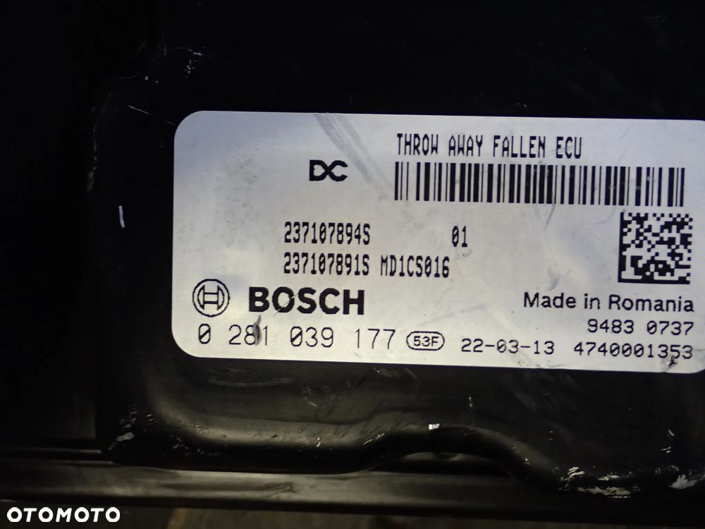 DACIA DUSTER II 1.5DCI KOMPUTER SILNIKA 0281039177 - 3