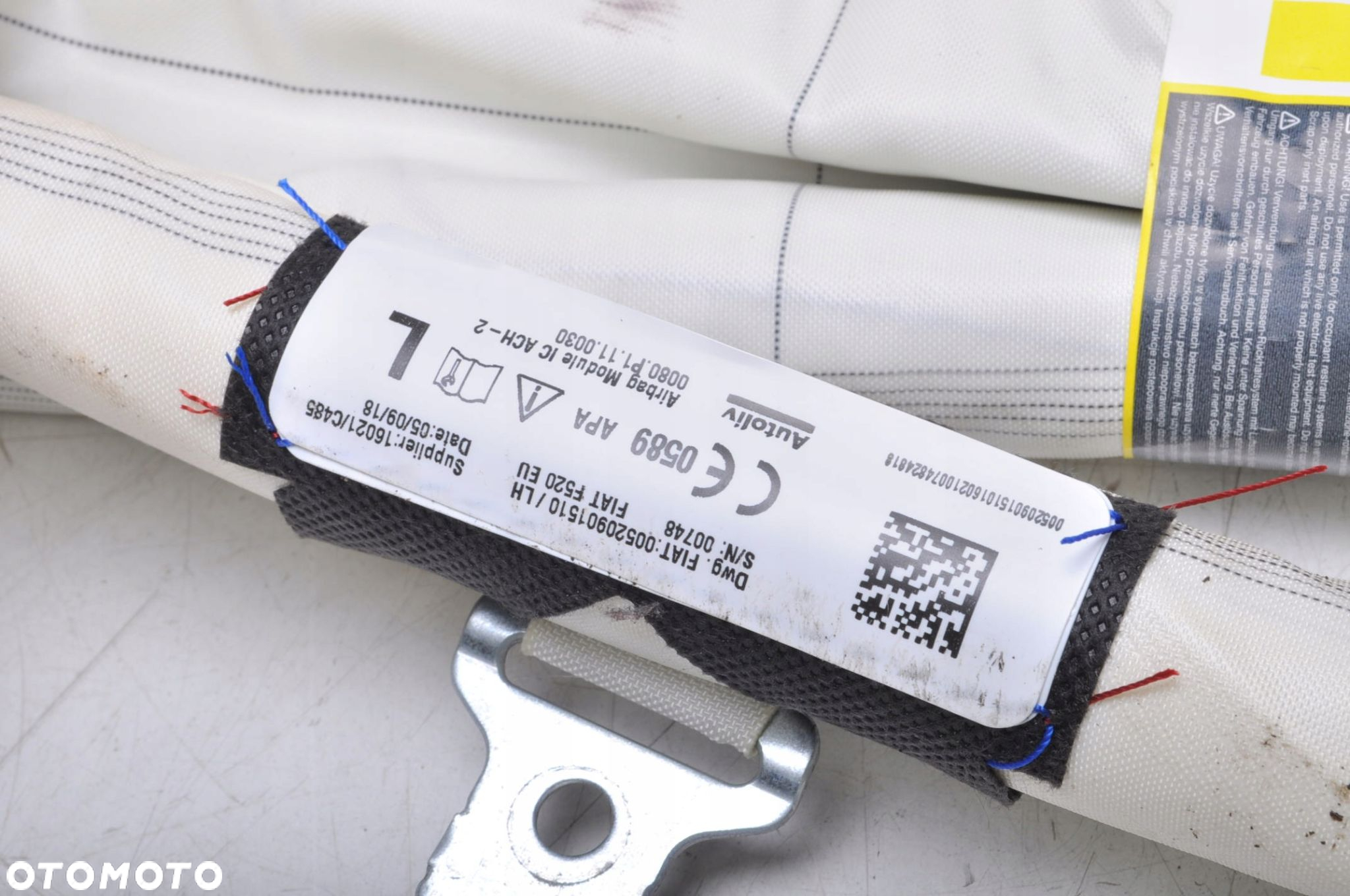 JEEP RENEGADE LIFT KURTYNA AIRBAG LEWA 00520901510 - 2