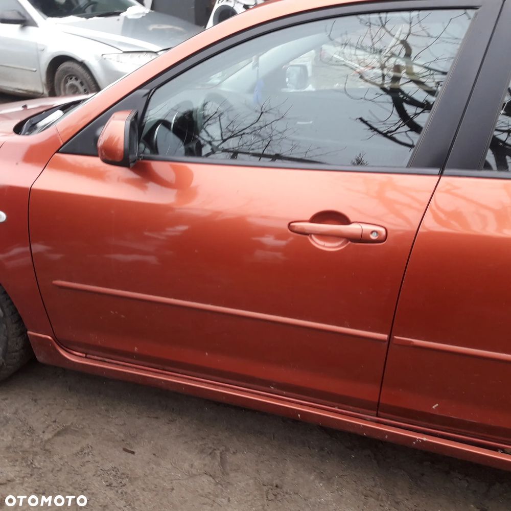Mazd 3 BK 03-09 Drzwi tylne lewe z szyba  tył w kolor - 12