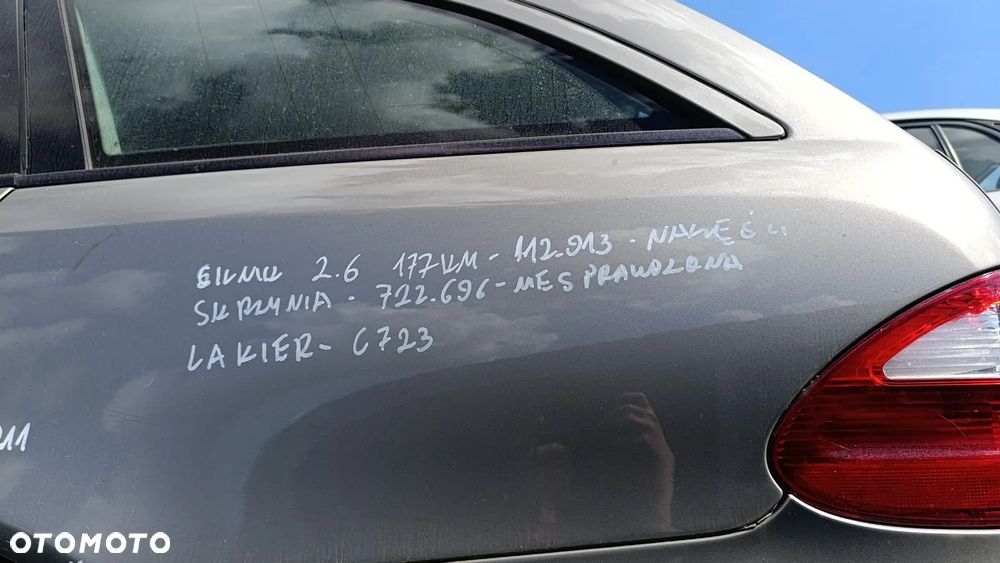 35461 mercedes w211 2.6  V6 177 km 112.913 na części skrzynia 722.696 lakier C723 - 13