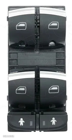 Botões de comando dos vidros Audi Q7 Anos 2006 a 2016  4F0959851J - 2